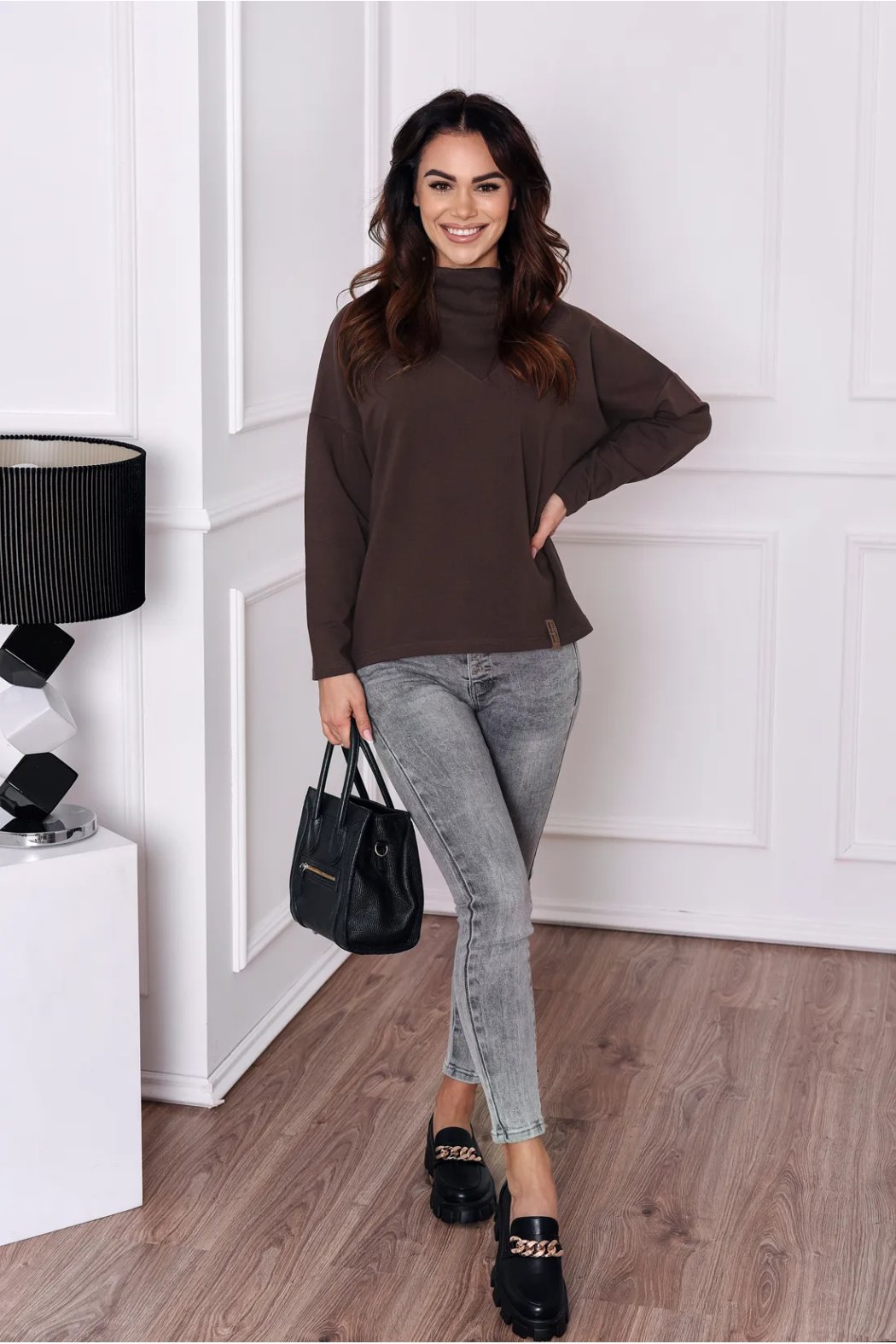 BLUZA DAMSKA Z GOLFEM SOLO