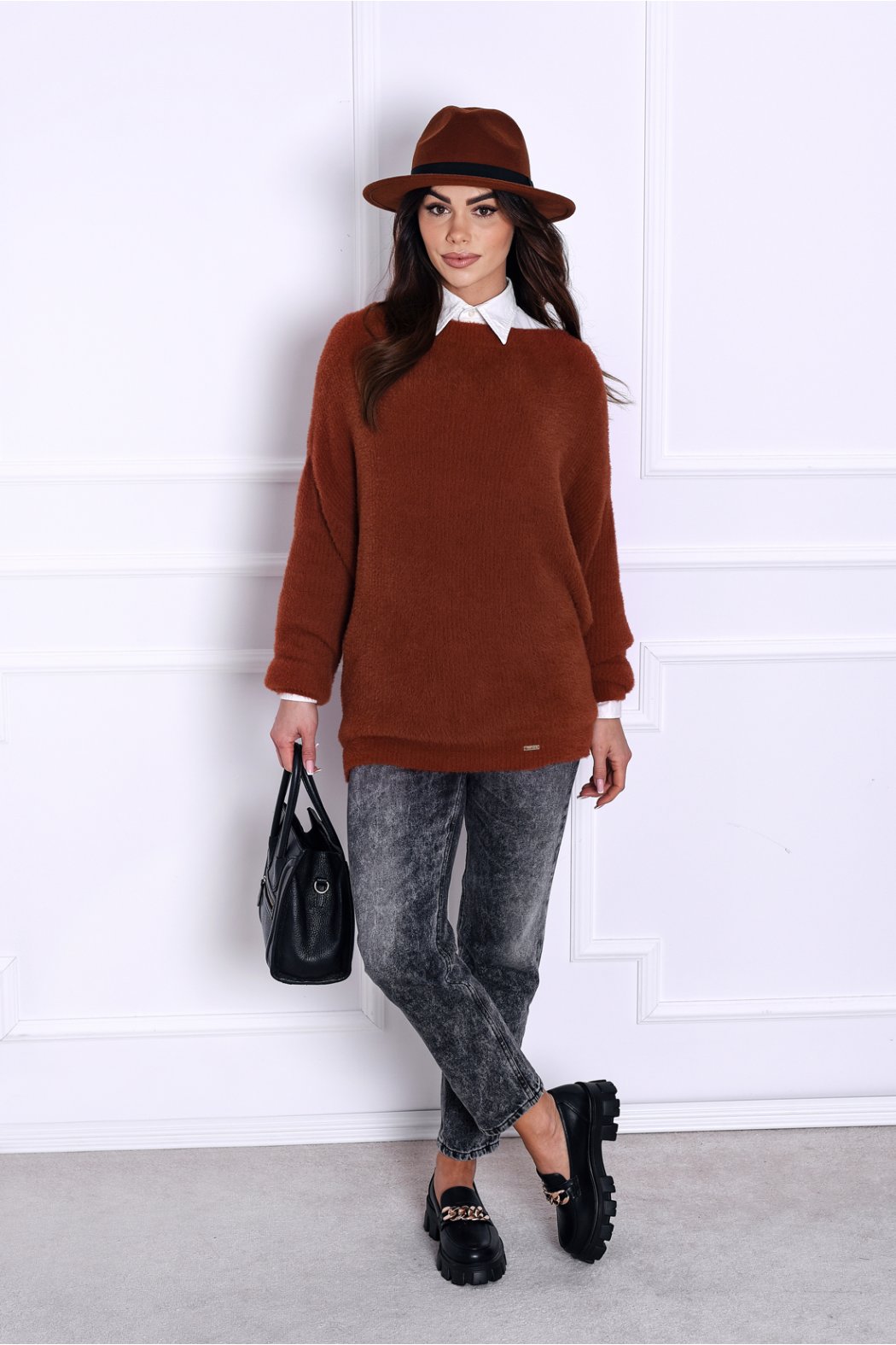 KLASYCZNY SWETER DAMSKI EMMA