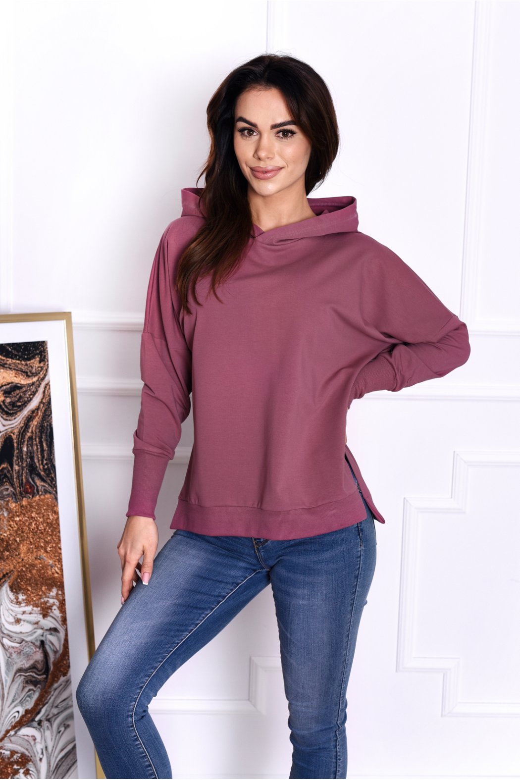 BLUZA DAMSKA Z KAPTUREM CLAUDIA