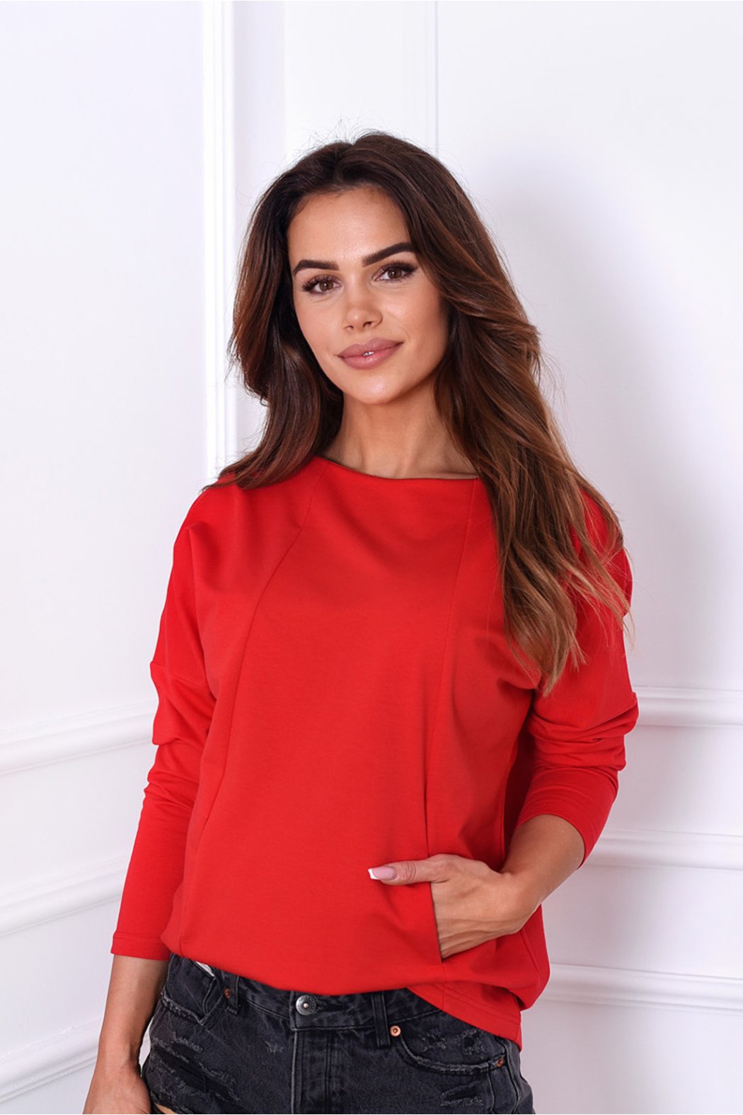 BLUZA DAMSKA Z KIESZENIAMI GRETA