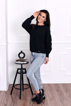 BLUZA DAMSKA Z MARSZCZONYMI RĘKAWAMI BELLA