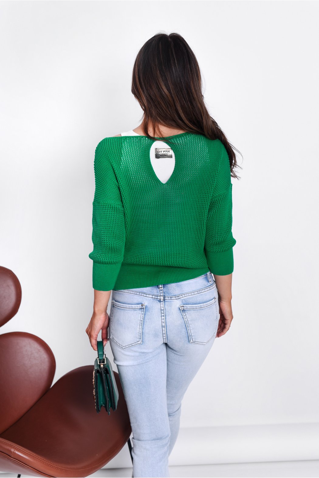 SWETER DAMSKI Z SIATECZKI CELINE