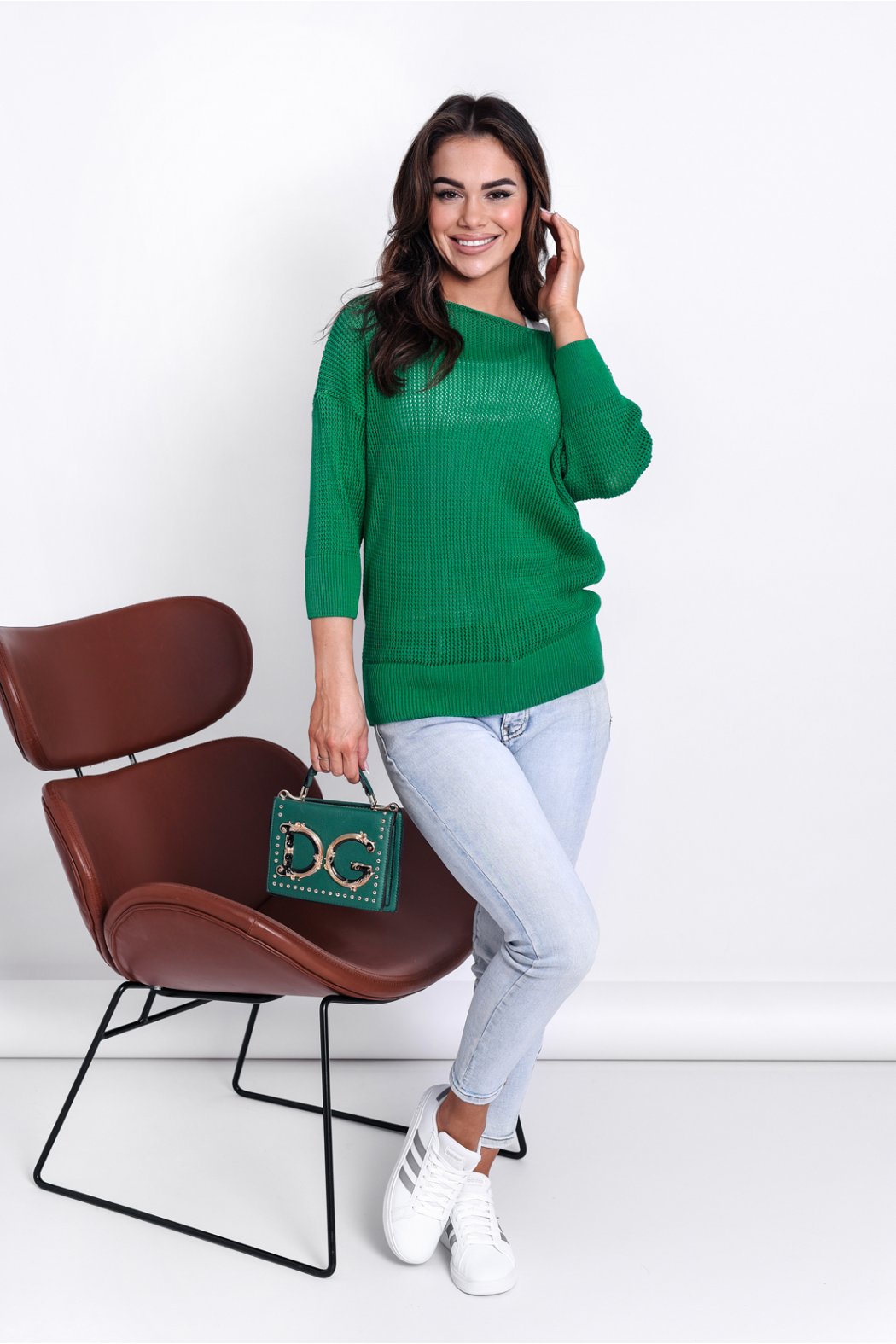 SWETER DAMSKI Z SIATECZKI CELINE