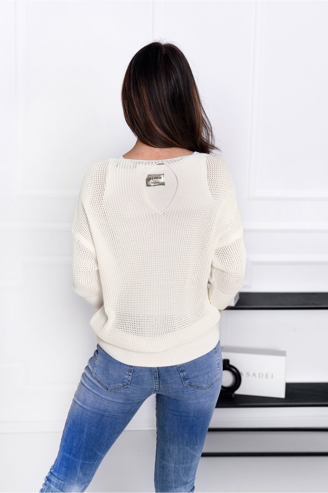 SWETER DAMSKI Z SIATECZKI CELINE