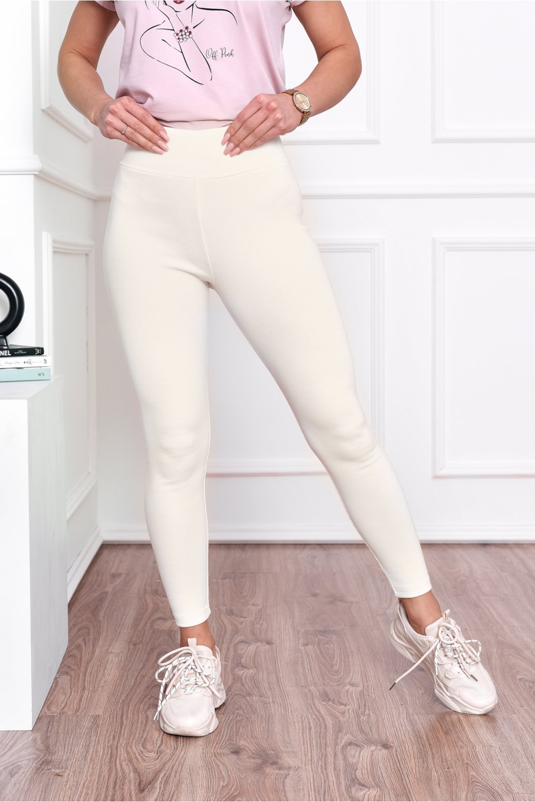 LEGGINSY DAMSKIE PRĄŻKOWANE LEA