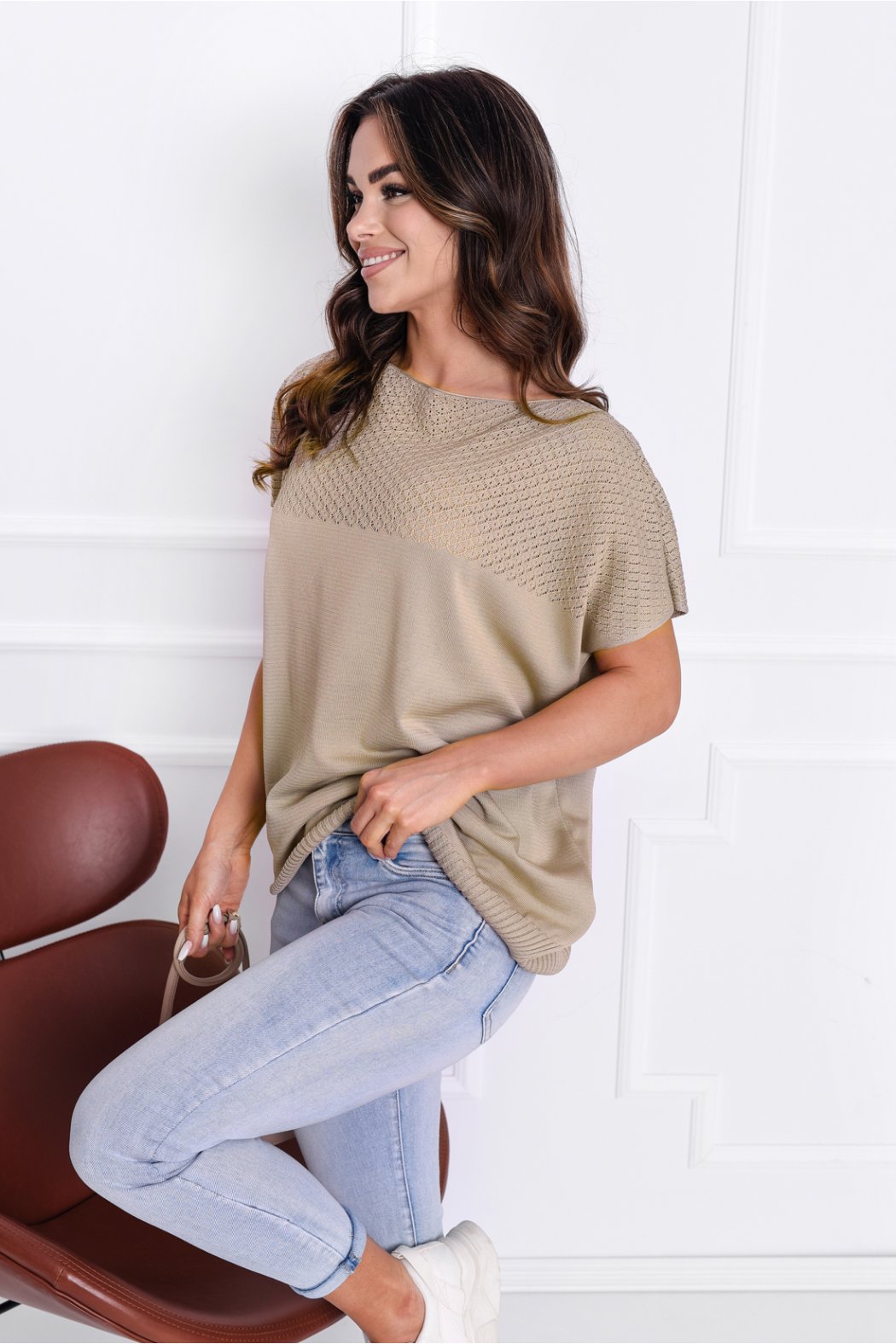 BLUZKA DZIANINOWA DAMSKA CASSY