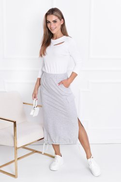 BLUZKA DAMSKA Z BAWEŁNY PRĄŻKOWANEJ MELISA