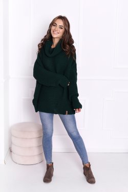 SWETER DAMSKI OVERSIZE Z GOLFEM CARINO