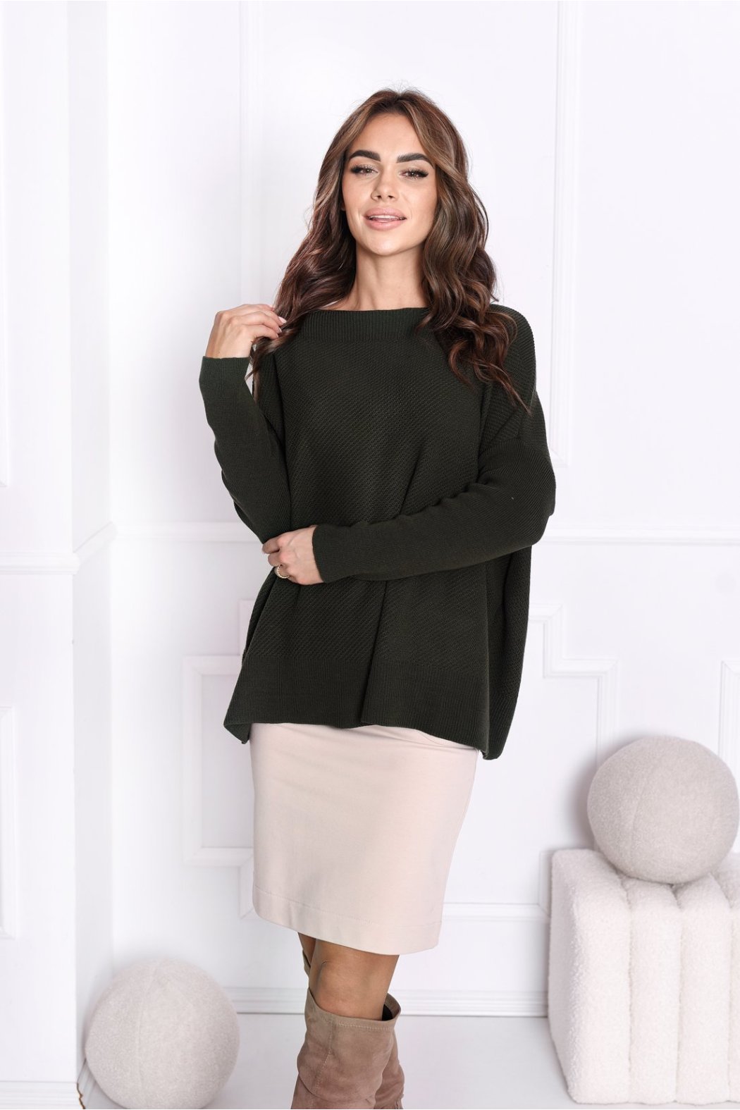 SWETER DAMSKI OVERSIZE...