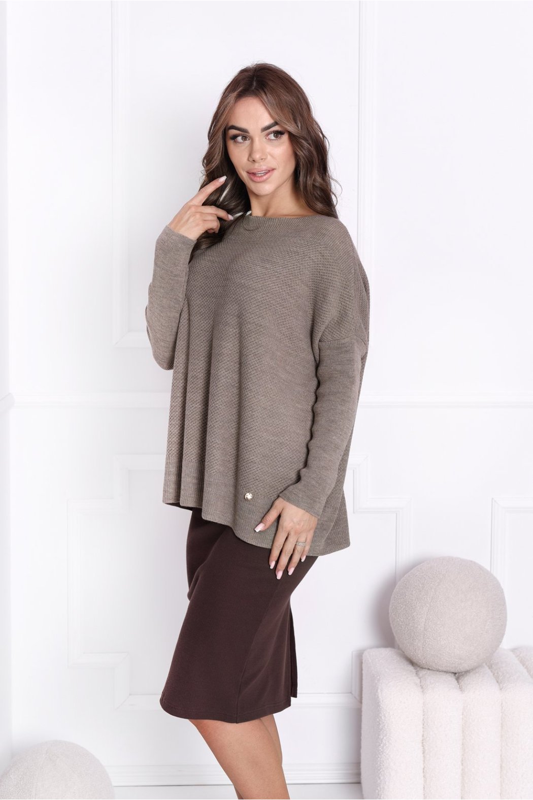 SWETER DAMSKI OVERSIZE SILVANNA