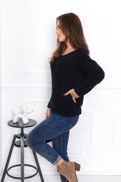 SWETER DAMSKI Z DEKOLTEM W SEREK JOANNE