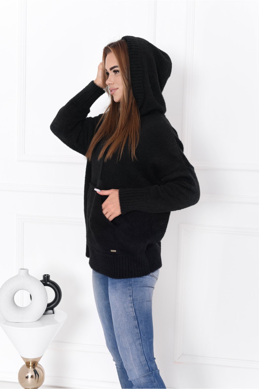 SWETER DAMSKI OVERSIZE Z...