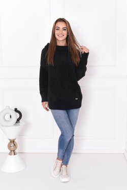 SWETER DAMSKI OVERSIZE Z KAPTUREM MILA