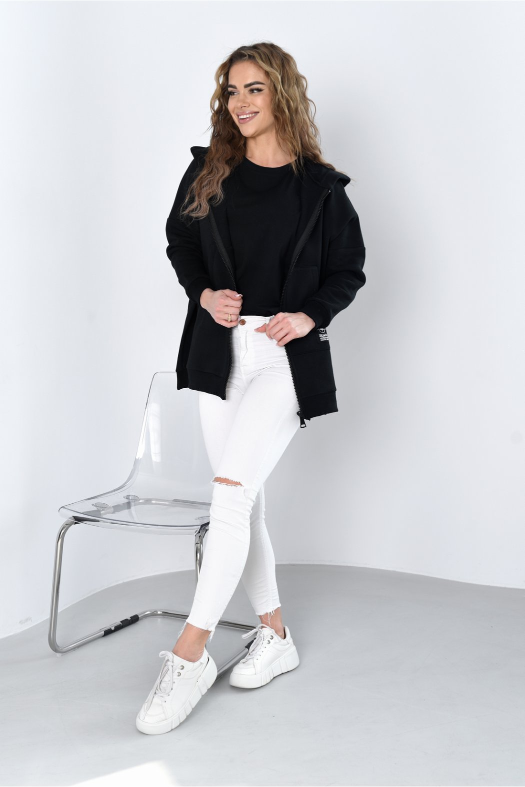 ROZPINANA BLUZA DAMSKA Z...