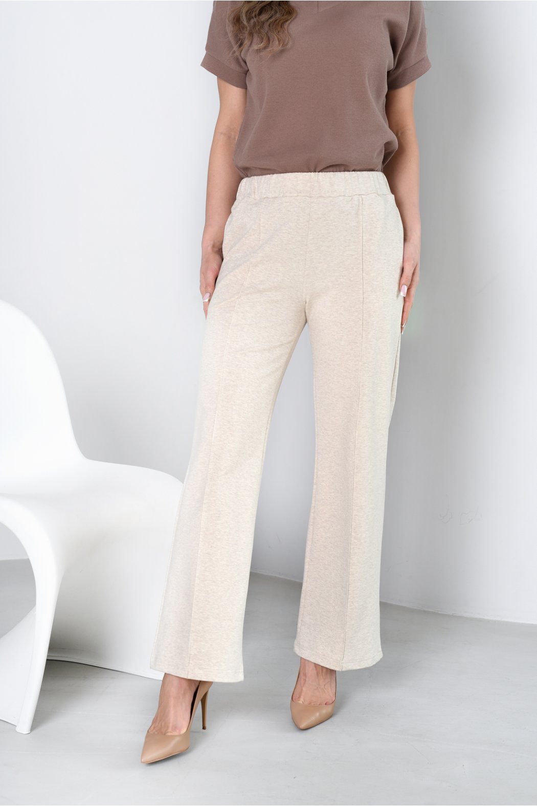 SPODNIE DAMSKIE Z SZEROKIMI...