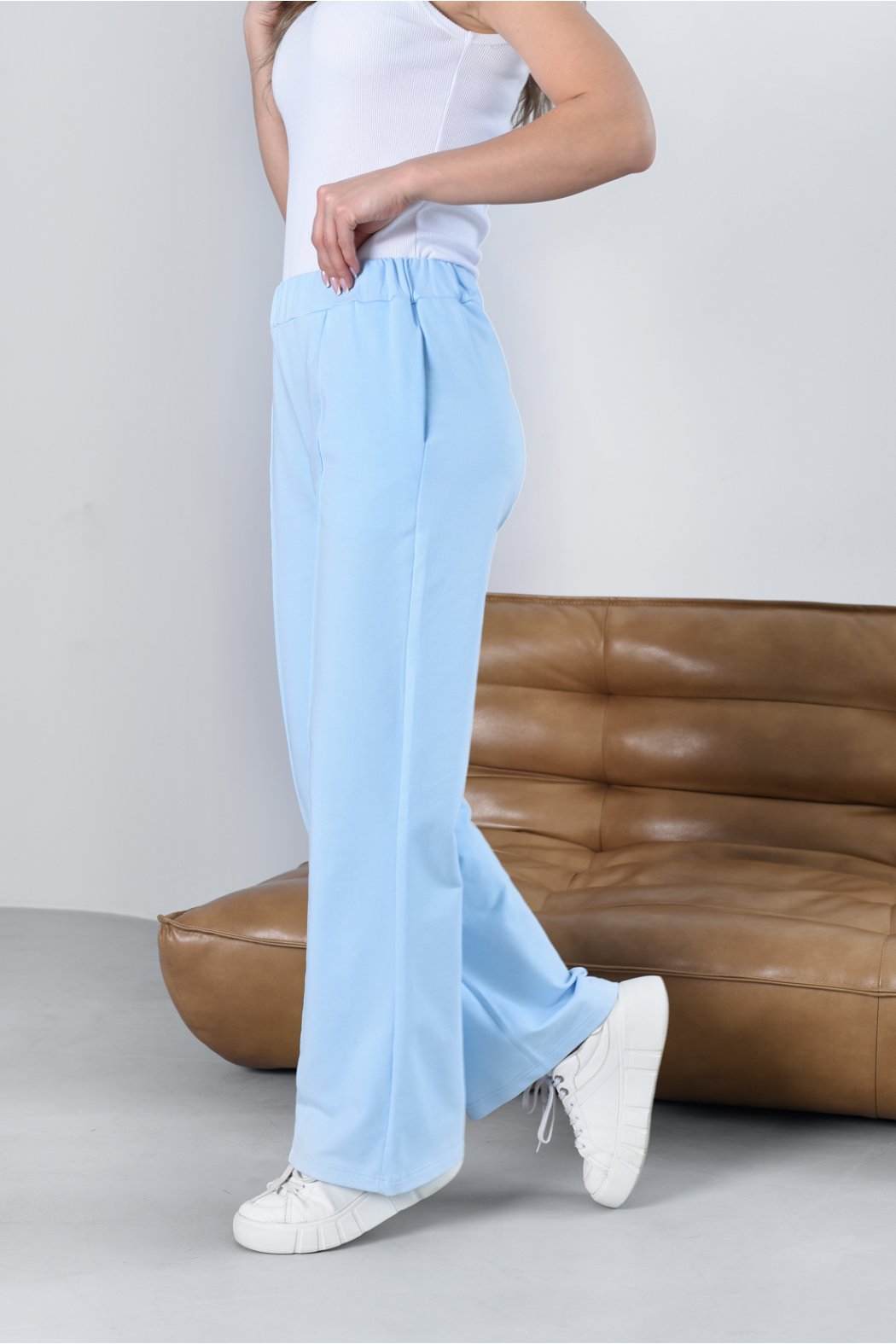 SPODNIE DAMSKIE Z SZEROKIMI...