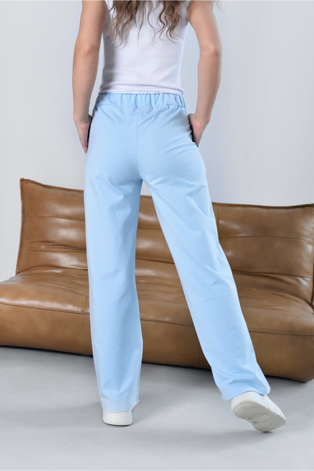 SPODNIE DAMSKIE Z SZEROKIMI NOGAWKAMI MOLLY