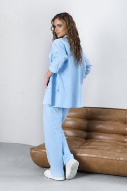 DAMSKA BAWEŁNIANA NARZUTKA BLEZER Z KIESZENIAMI MOLLY