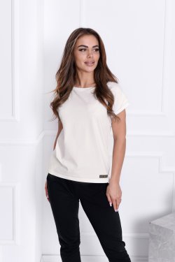 GŁADKI T-SHIRT DAMSKI LAUREN