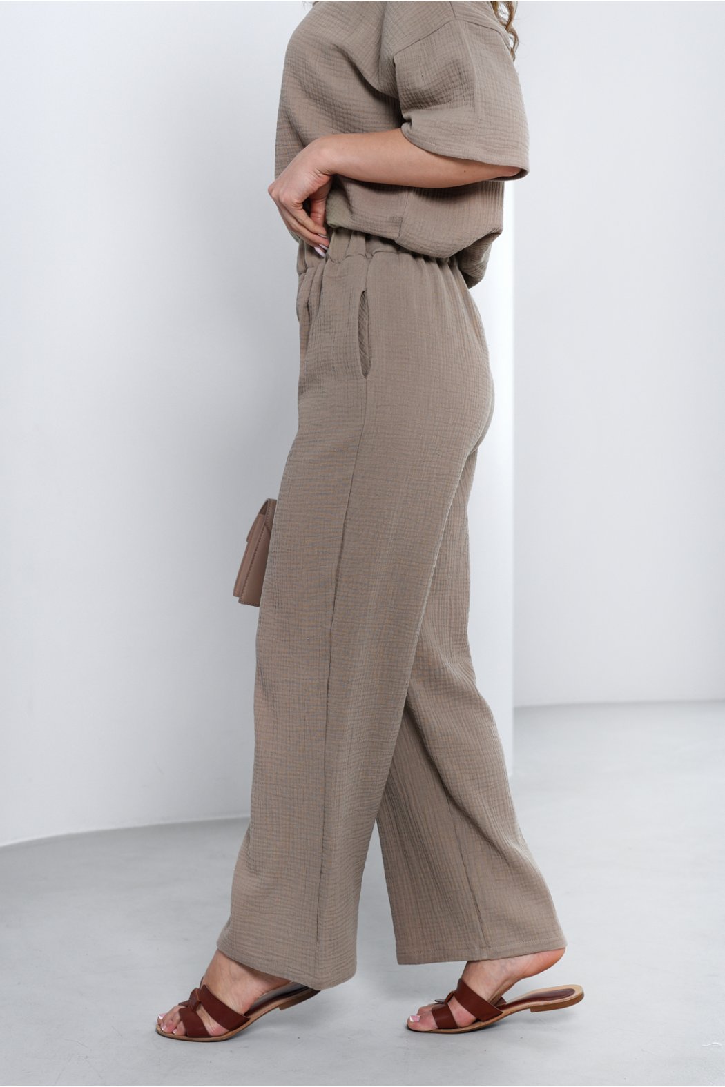 MUŚLINOWE SPODNIE DAMSKIE...