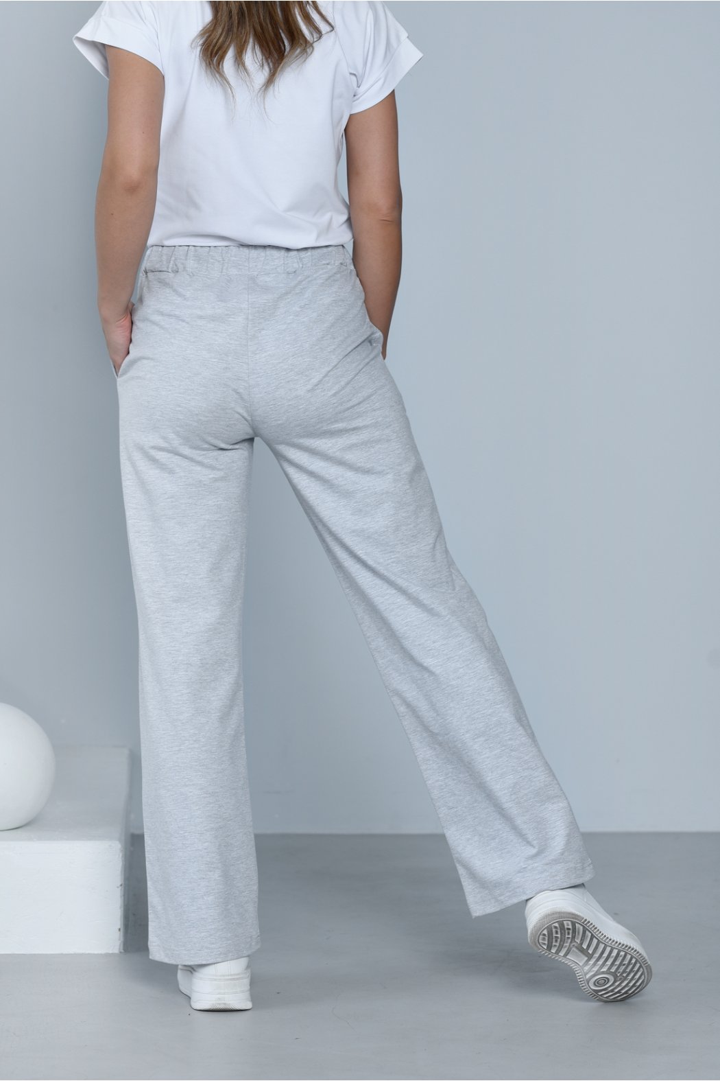 SPODNIE DAMSKIE Z SZEROKIMI NOGAWKAMI MOLLY