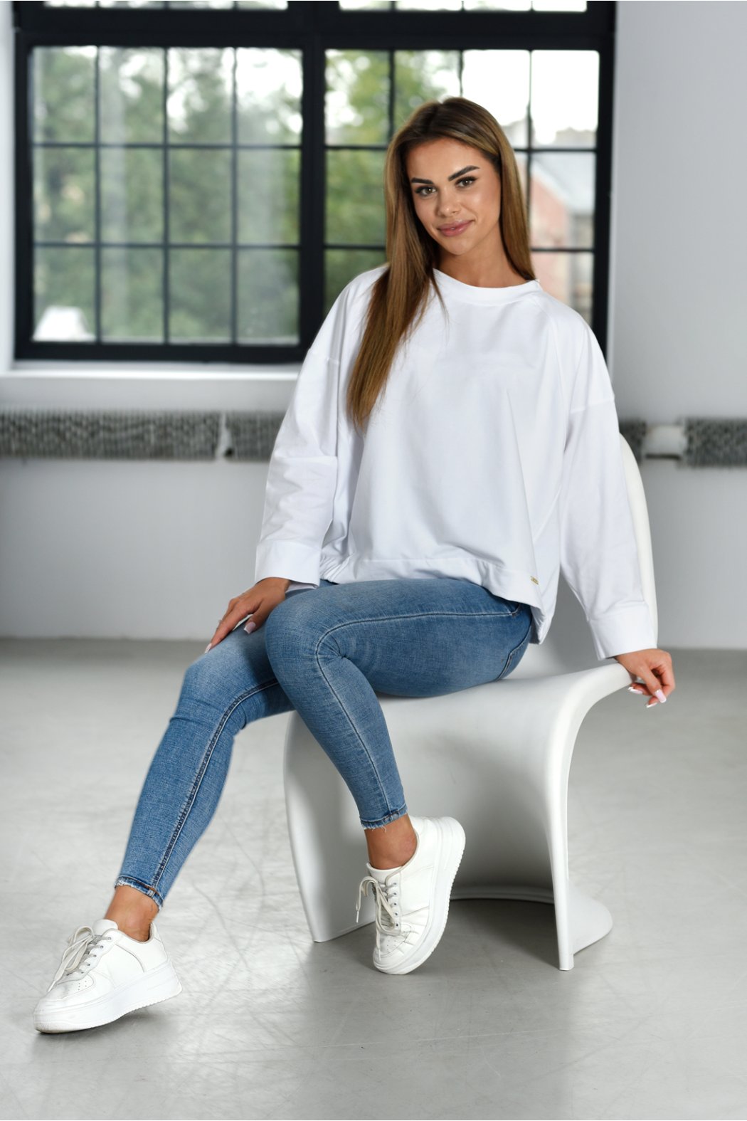 BLUZA DAMSKA OVERSIZE CLEA