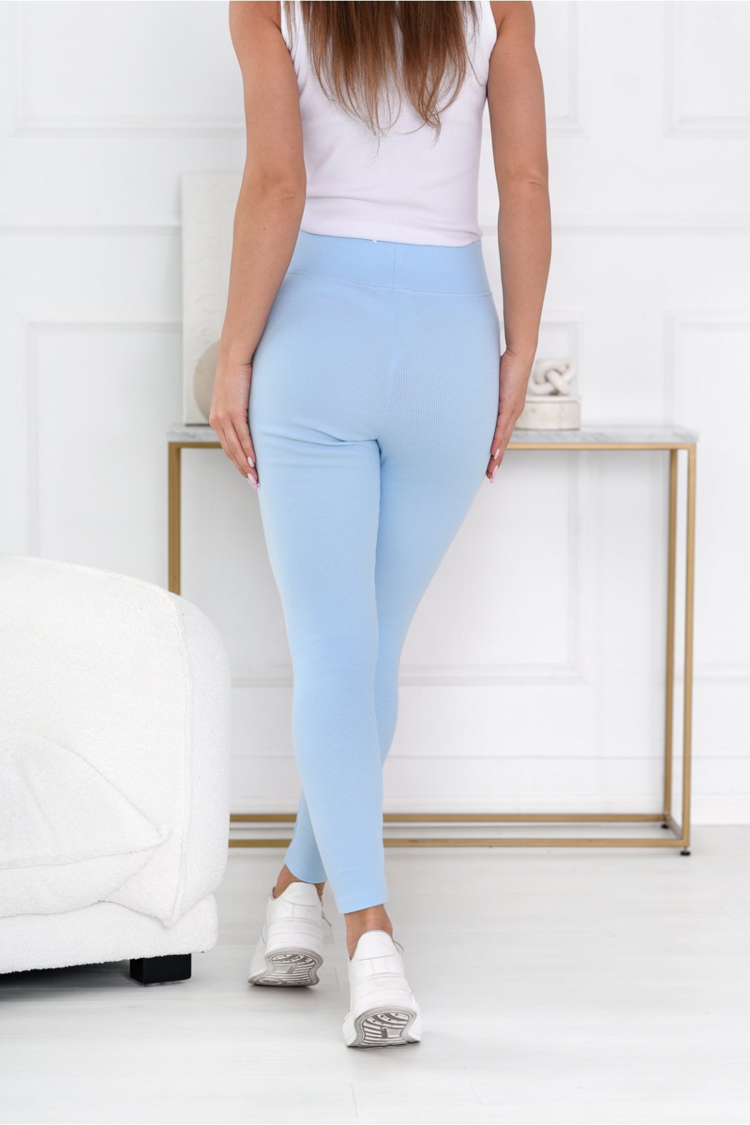 LEGGINSY DAMSKIE PRĄŻKOWANE LEA