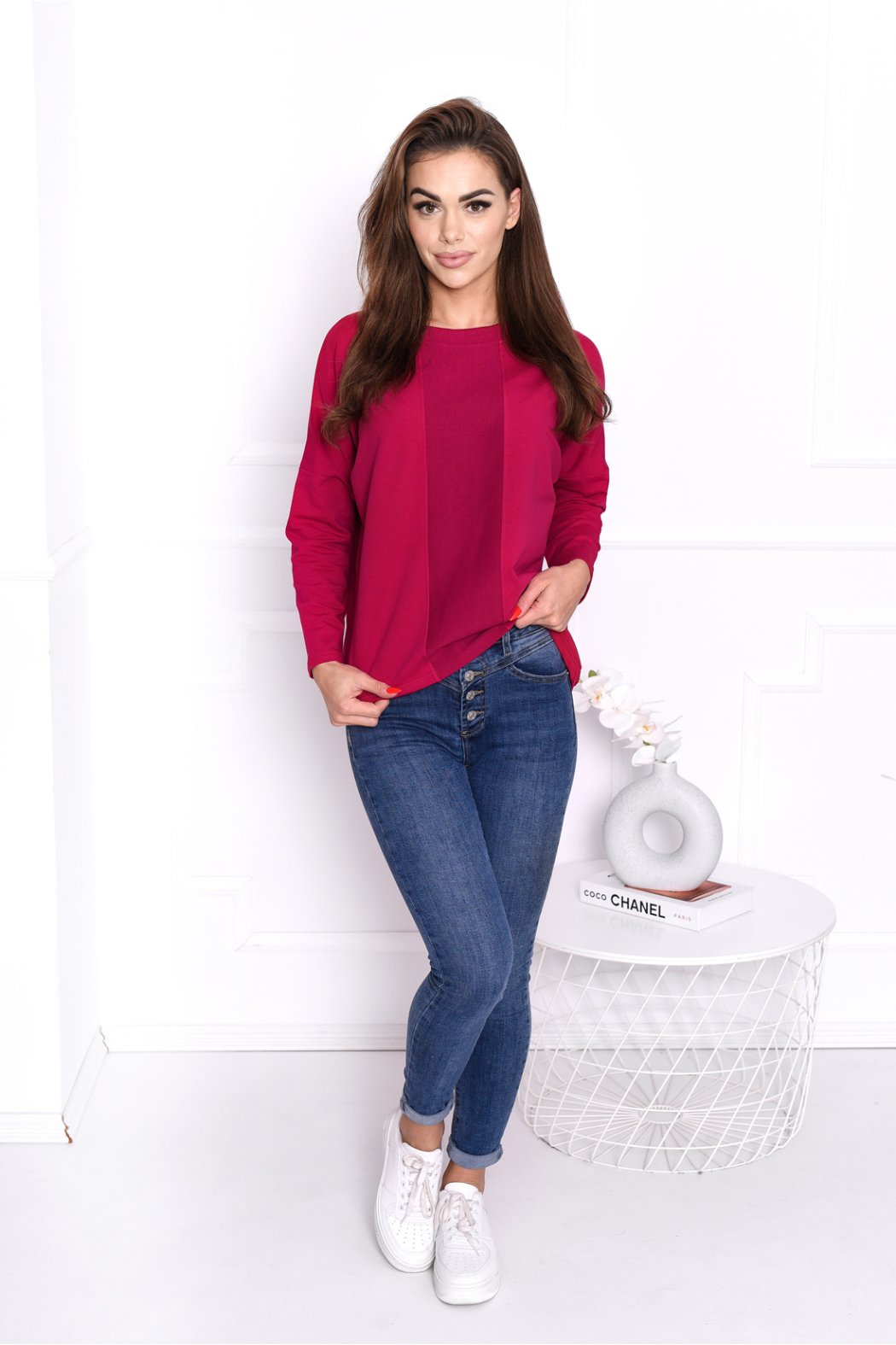 BLUZA DAMSKA Z DŁUGIM RĘKAWEM - SERENA