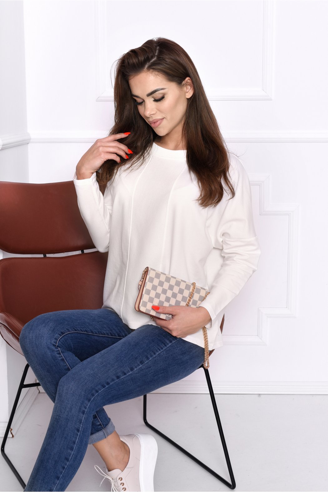 BLUZA DAMSKA Z DŁUGIM...