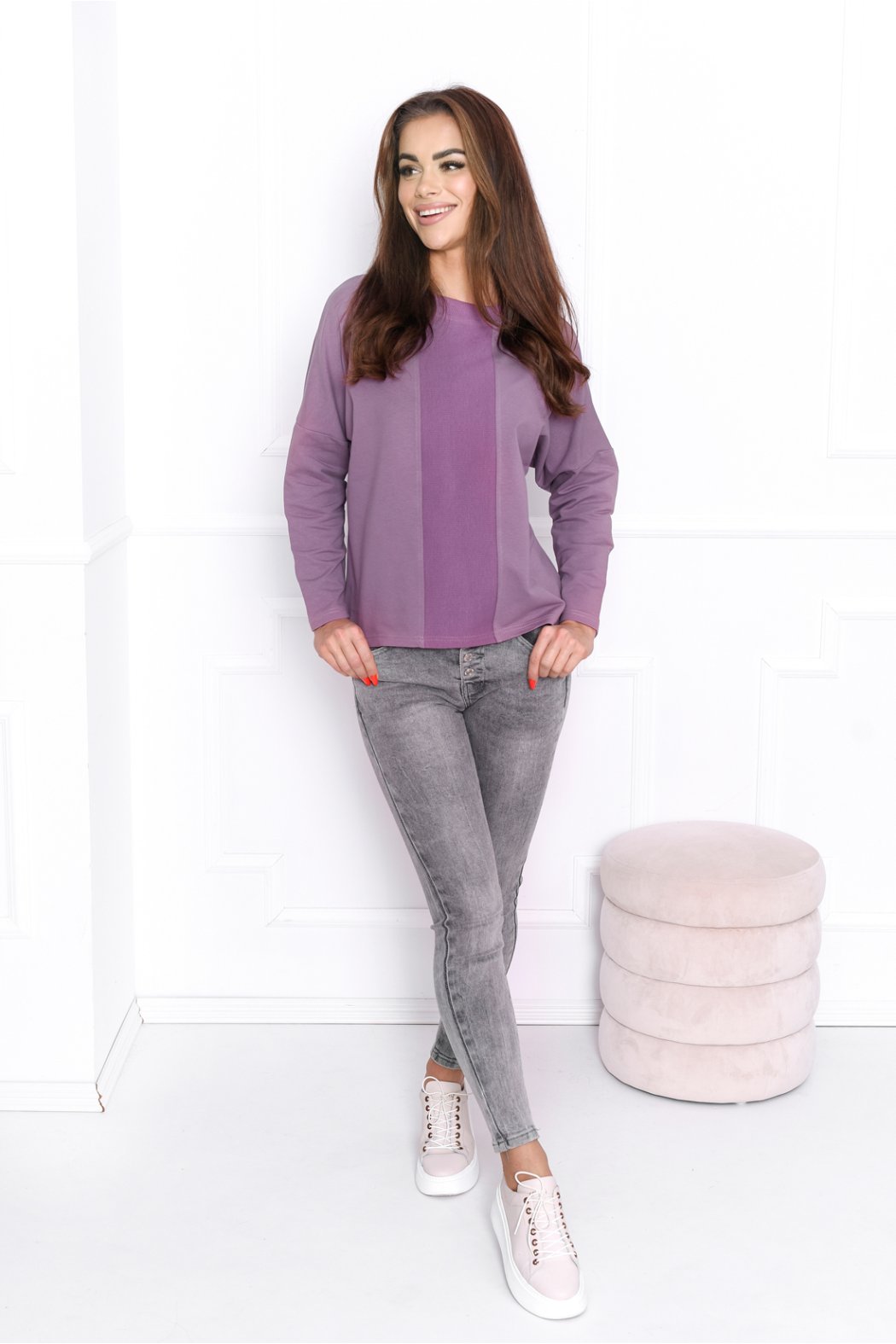 BLUZA DAMSKA Z DŁUGIM RĘKAWEM - SERENA