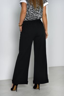 SPODNIE DAMSKIE Z SZEROKIMI NOGAWKAMI - MAYA