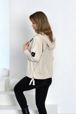 ROZPINANA BLUZA DAMSKA Z KAPTUREM - COLETTE