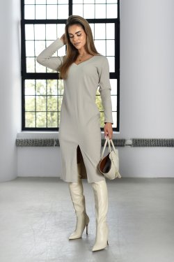 SUKIENKA MIDI Z PRĄŻKA - IVETTE