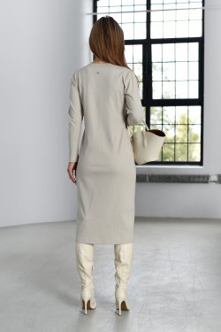 SUKIENKA MIDI Z PRĄŻKA - IVETTE