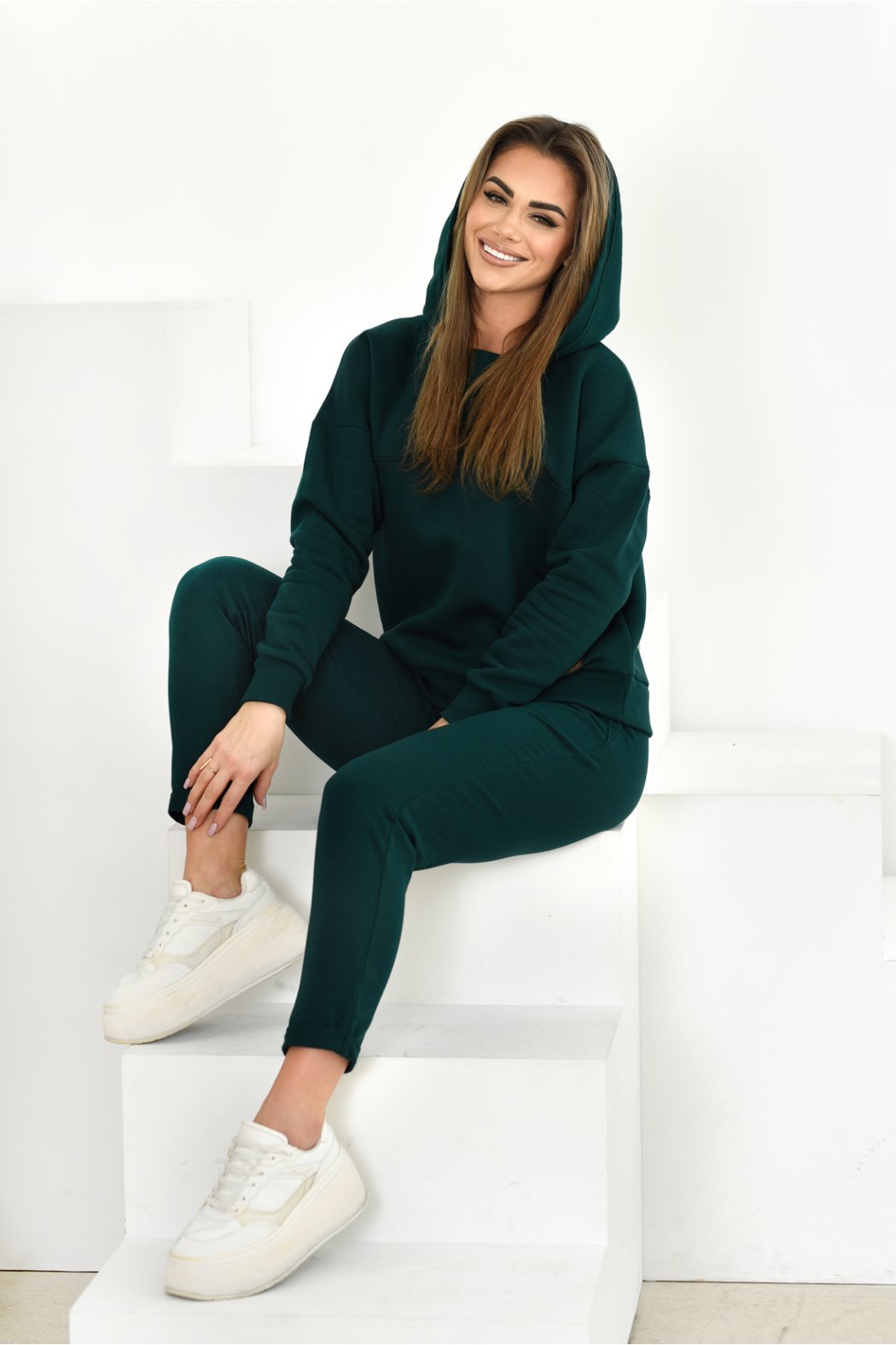 OCIEPLANA BLUZA DAMSKA Z KAPTUREM - BRIGITTE