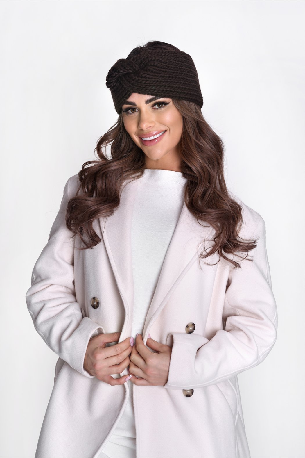 OPASKA DAMSKA P063 - Czekolada