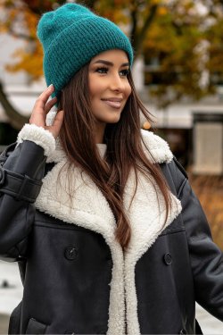 CZAPKA DAMSKA Z WYWINIĘCIEM P067