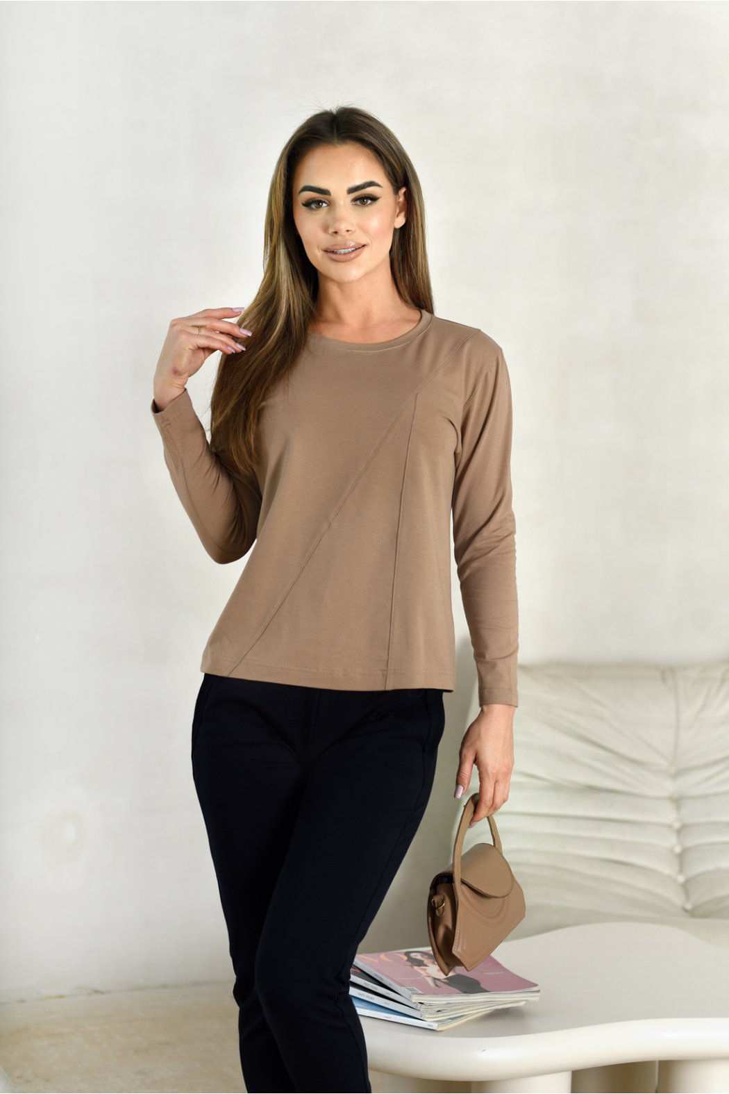 KLASYCZNA BLUZKA DAMSKA Z...