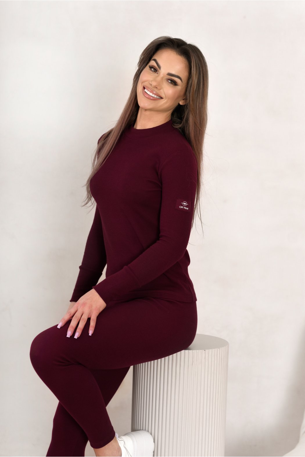 BLUZKA Z PRĄŻKA PÓŁGOLF...