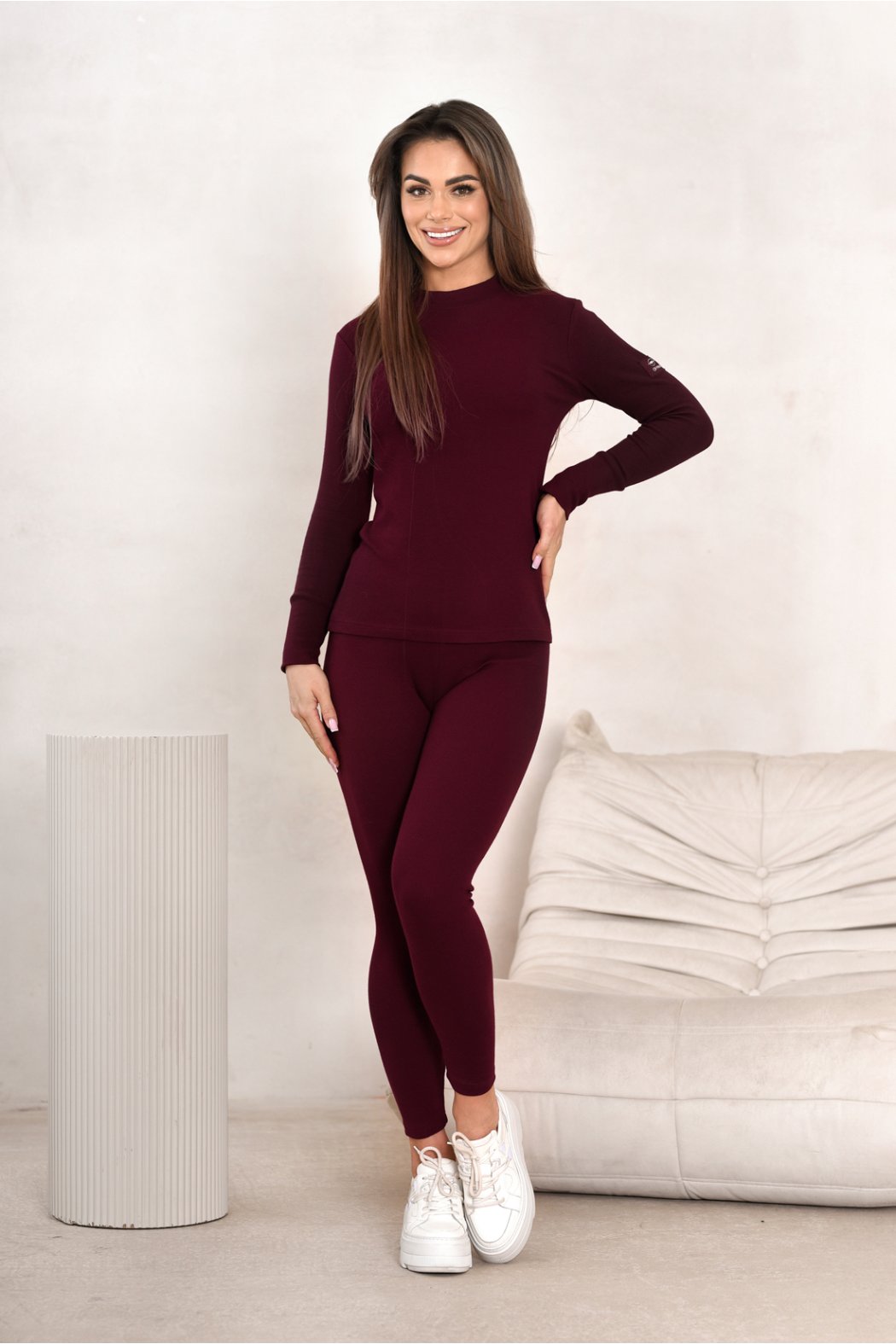 BLUZKA Z PRĄŻKA PÓŁGOLF DEBORA