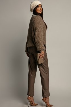 SWETER DAMSKI Z DEKOLTEM W SEREK TONNA