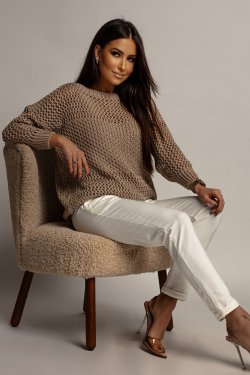 SWETER DAMSKI AŻUROWY NINETTE