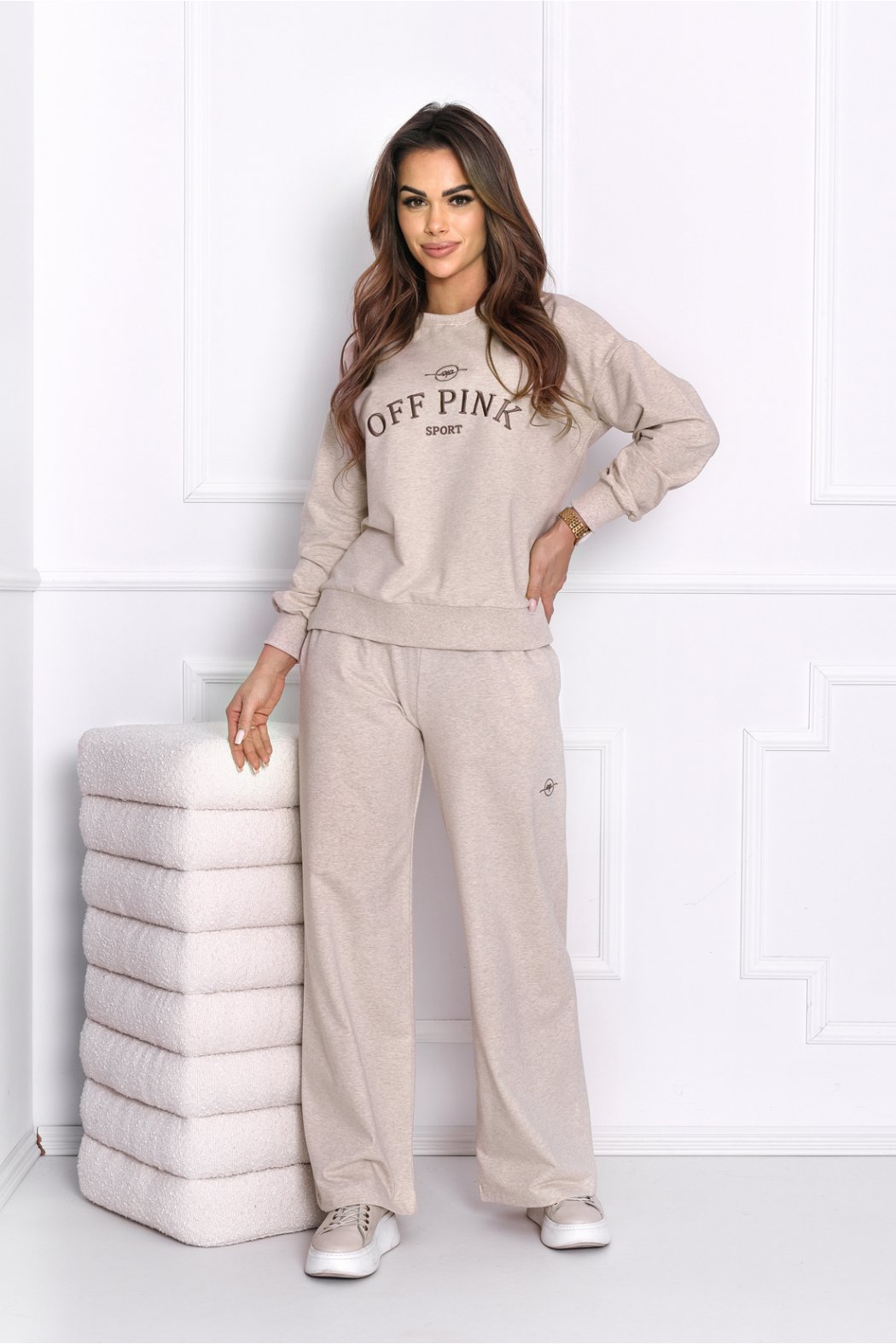 SPODNIE DAMSKIE Z SZEROKIMI...