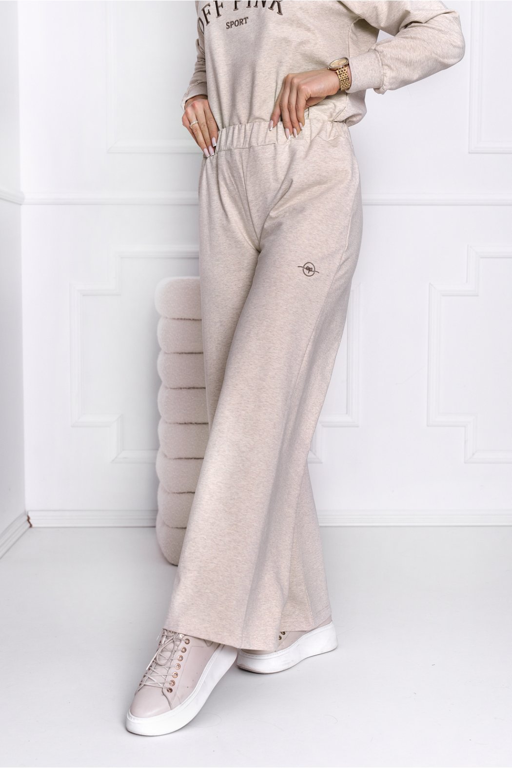 SPODNIE DAMSKIE Z SZEROKIMI NOGAWKAMI - JOSEFINE