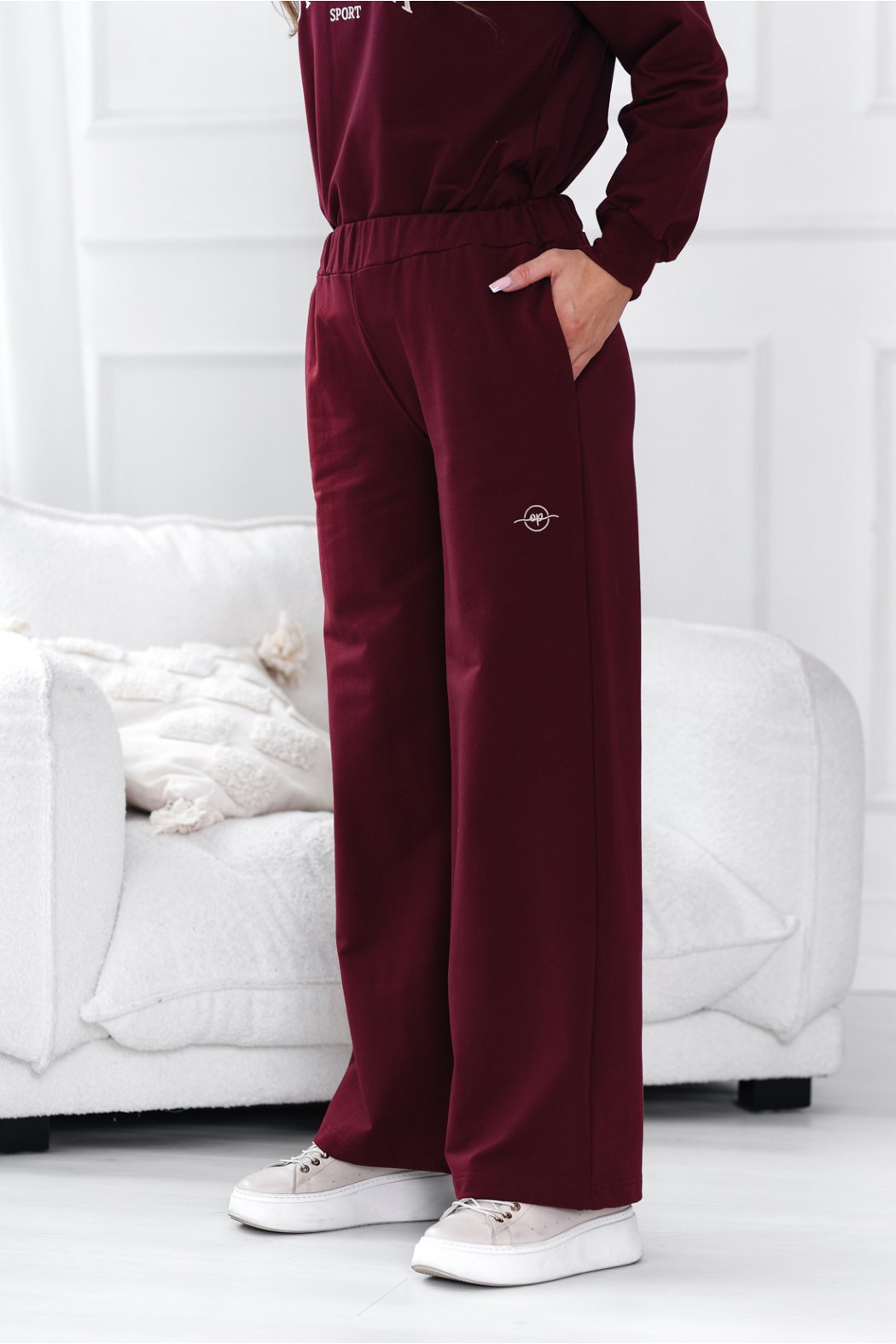 SPODNIE DAMSKIE Z SZEROKIMI NOGAWKAMI - JOSEFINE