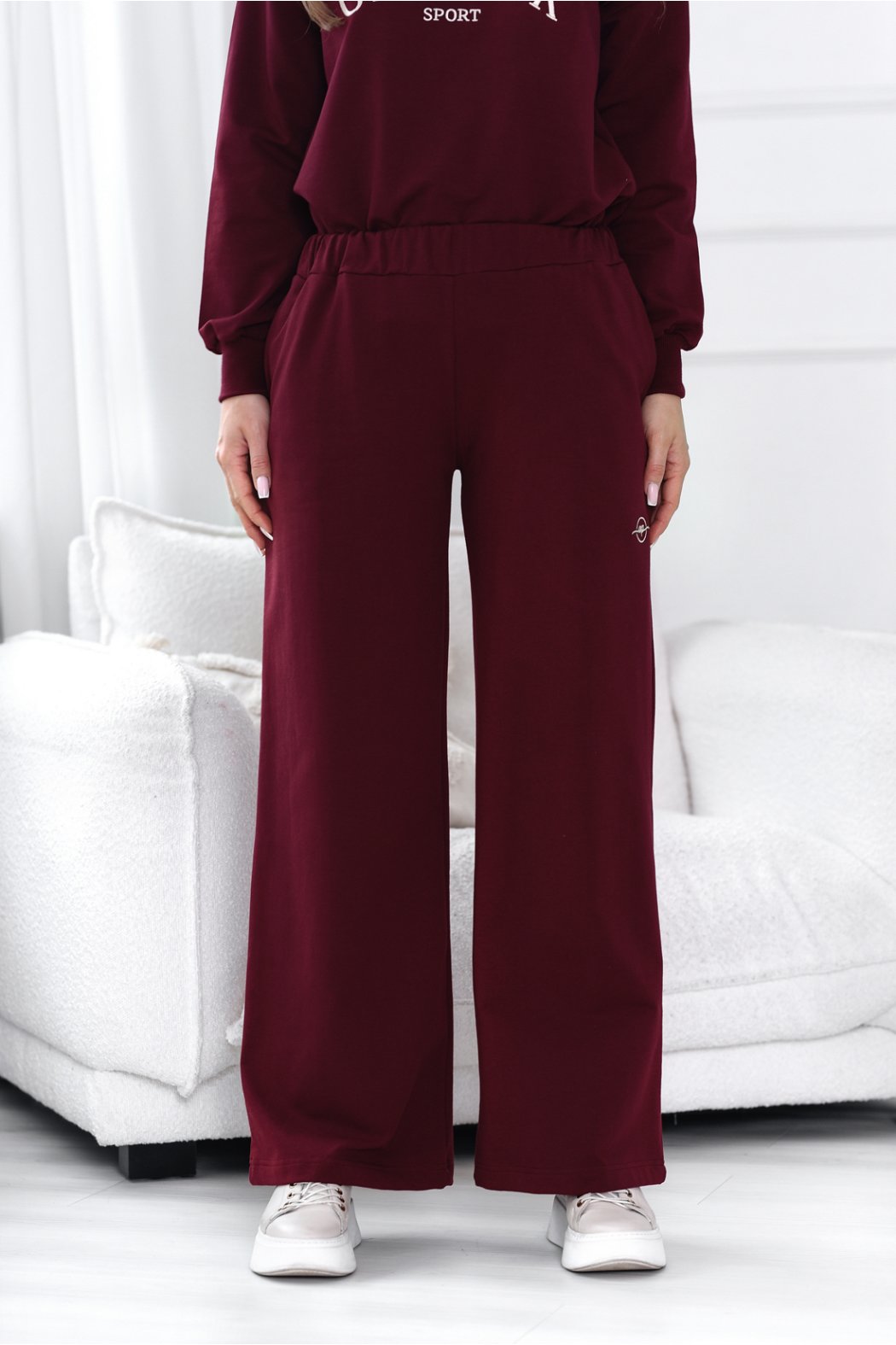 SPODNIE DAMSKIE Z SZEROKIMI NOGAWKAMI - JOSEFINE