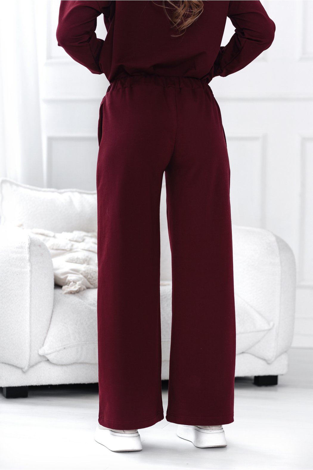 SPODNIE DAMSKIE Z SZEROKIMI NOGAWKAMI - JOSEFINE