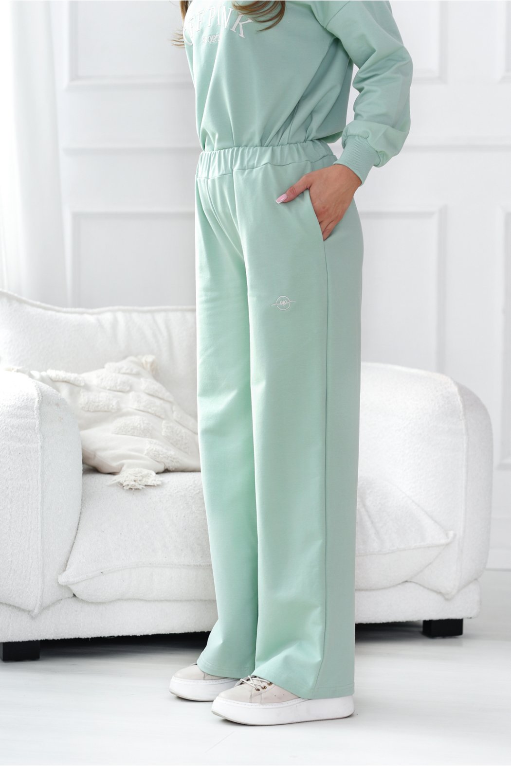 SPODNIE DAMSKIE Z SZEROKIMI NOGAWKAMI - JOSEFINE