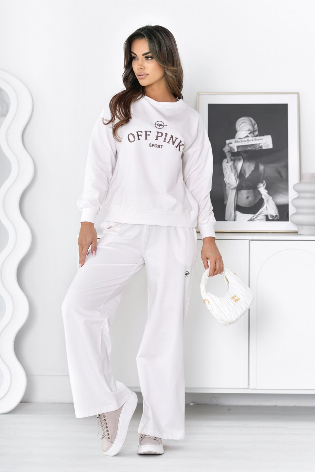 SPODNIE DAMSKIE Z SZEROKIMI...