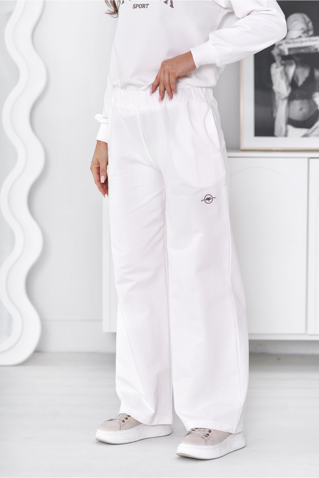 SPODNIE DAMSKIE Z SZEROKIMI...